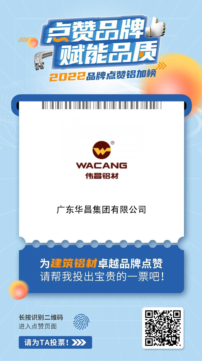 華昌集團建筑鋁材榜單點贊通道