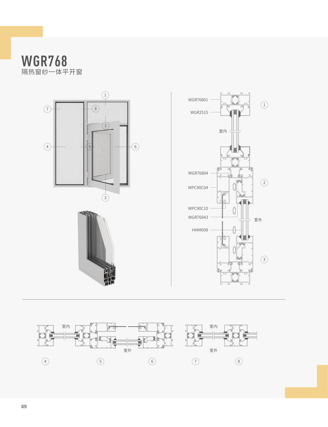 WGR768隔熱窗紗一體平開(kāi)窗